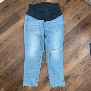 Madewell womens light blue the Maternity perfect vintage Jeans 32